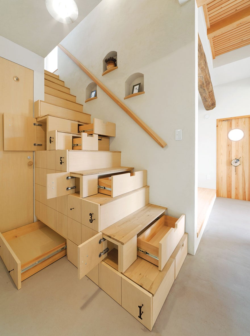 Stairs and drawers in one