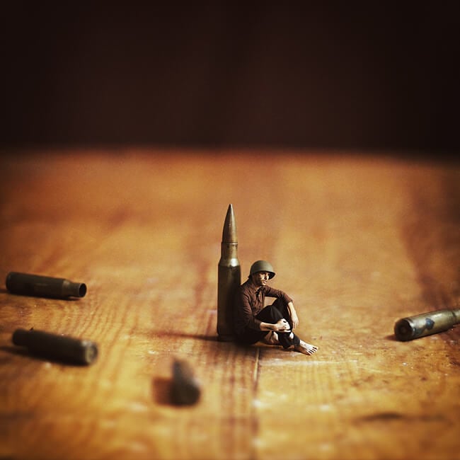 Mind Boggling Photographic Art From Achraf Baznani face of battle