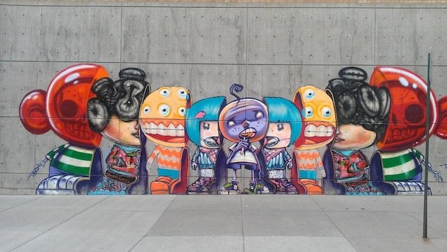 cartoon street art
