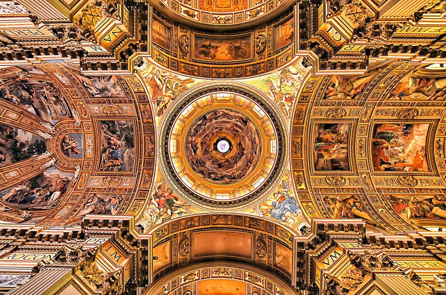 The Insanely Detailed Ceilings of The Churches of Rome a33c5263888c6685d5a7e5be61a22acfbcab66a6