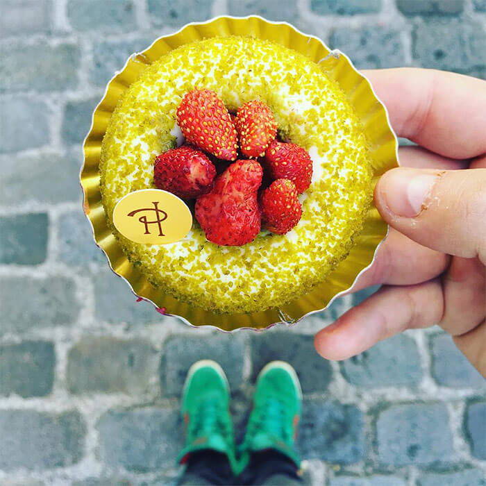 Parisian Desserts Harmonized With Shoes In A Delicious Instagram Account deésiré lime and wild strawberries by pierre hermé paris