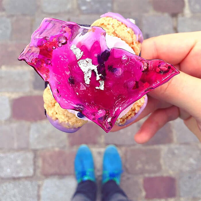 Parisian Desserts Harmonized With Shoes In A Delicious Instagram Account lily vally by carl marletti