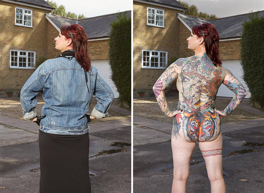 Photographer Strips Tattooed People To Reveal What’s Hidden Underneath no-clothing-tattoos-uncovered-alan-powdrill-14