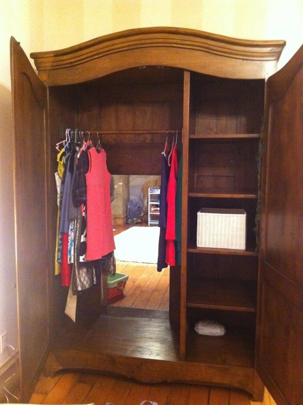 hidden Narnia room in a wardrobe