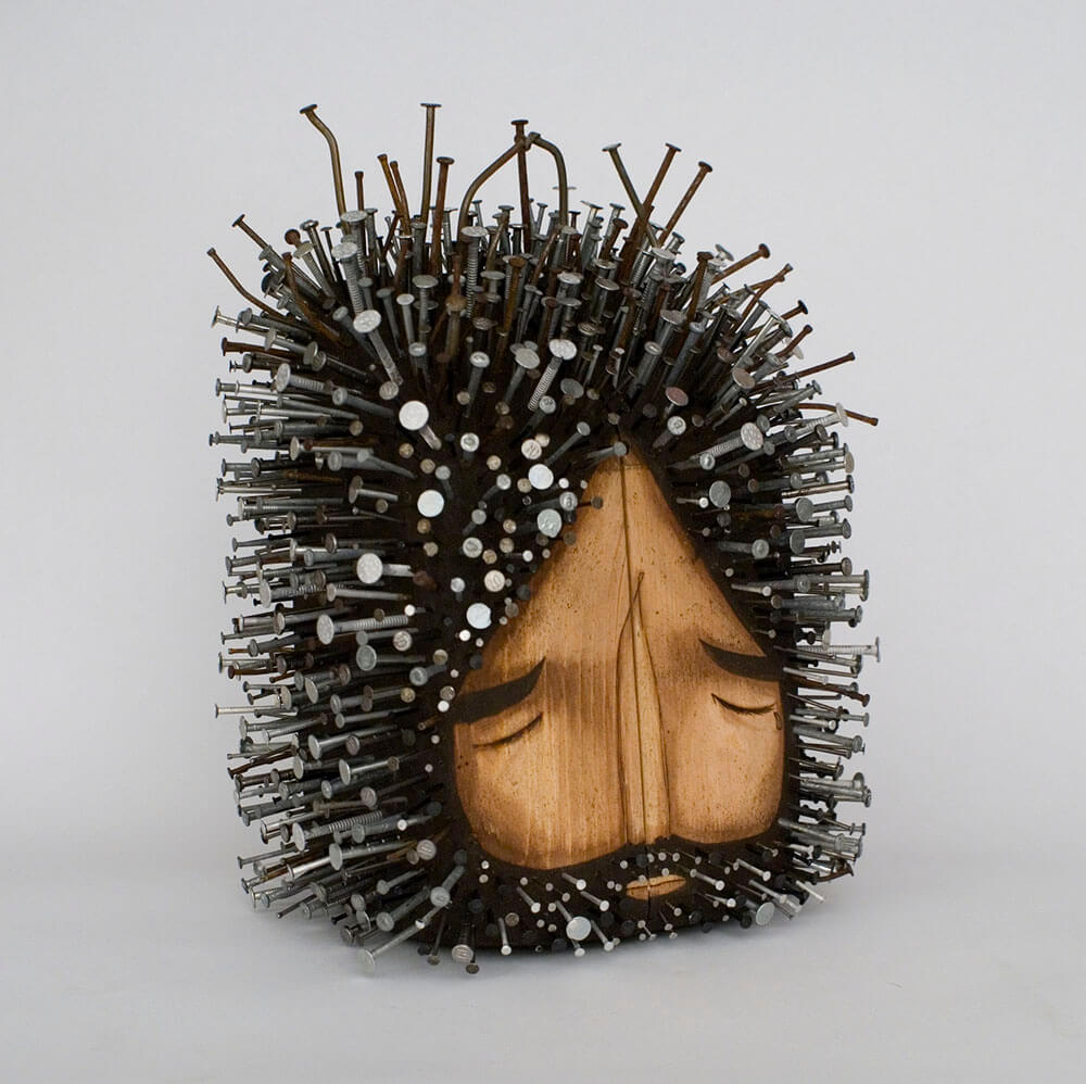 Wood Sculptures Punctured with Hundreds of Nails by Jaime Molina wood-sculptures-jaime-molina-freeyork-3