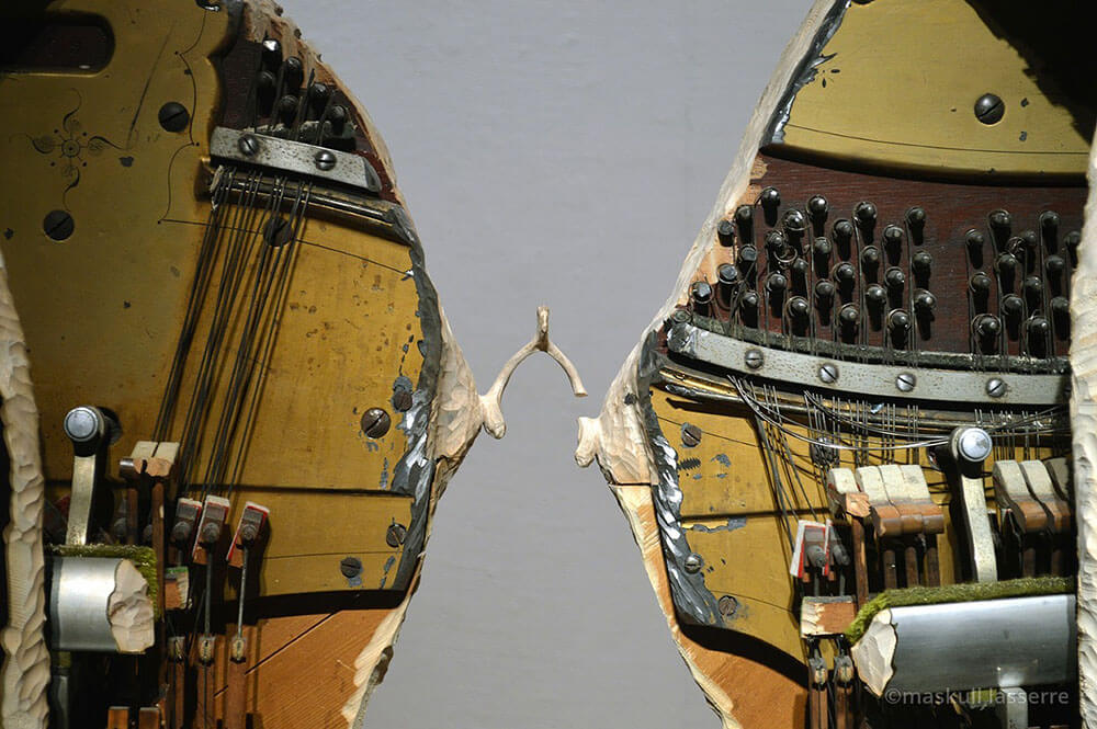 Artist Connected Two Parts of Piano With a Wishbone piano-wishbone-8