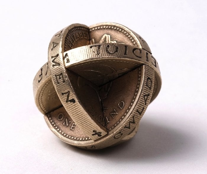 Coin sculptures by Robert Wechsler