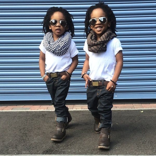 2YungKings Young Twin Brothers Dressed In Matching Dapper Outfits FREEYORK