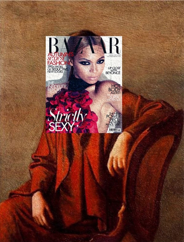 Mag and Art Funny Mash Ups Of Fashion Magazine Covers With Classical Paintings 2014 01