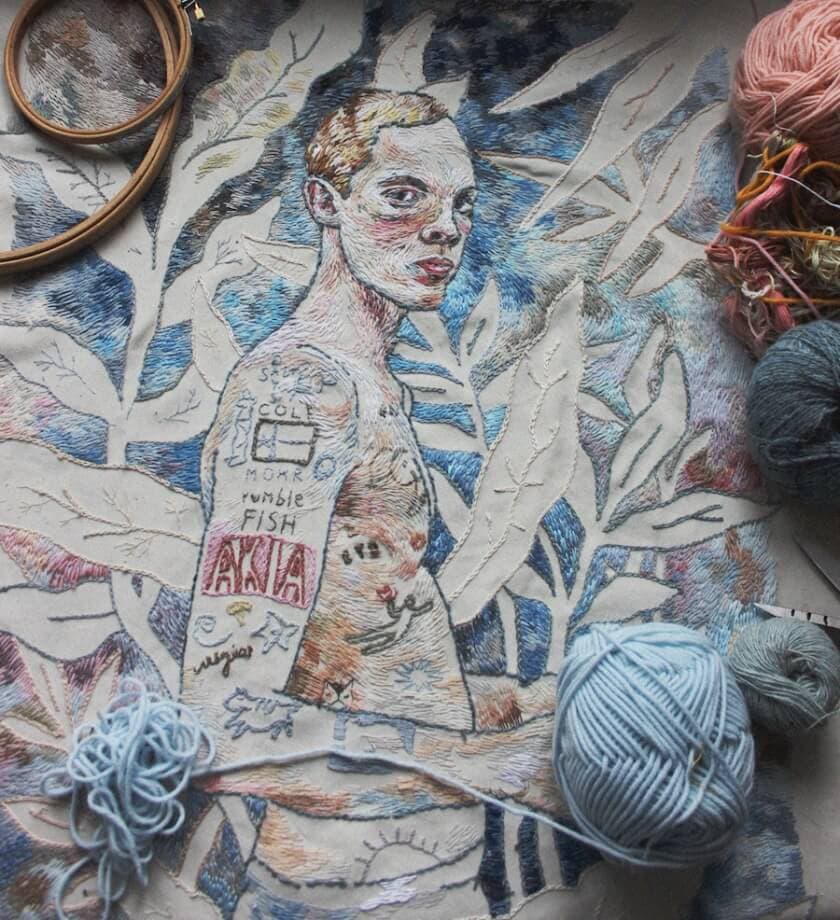 lisa smirnova hand stitched artworks fy 1