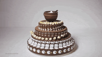 popculture cake zoetrope melting pop alexandre dubosc 1