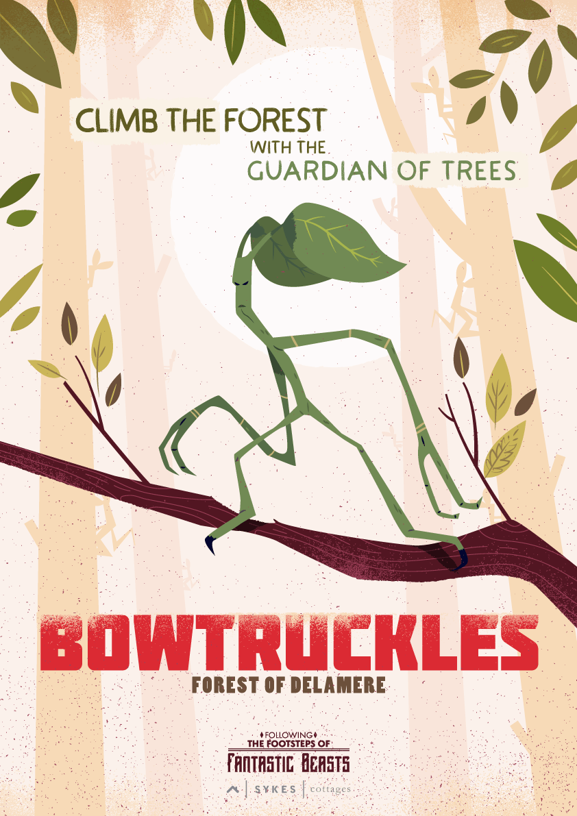 Fantastic Beasts Travel Posters Bowtruckles
