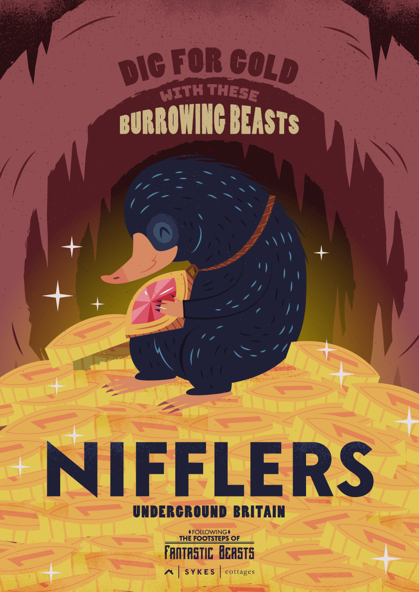 Fantastic Beasts Travel Posters Nifflers