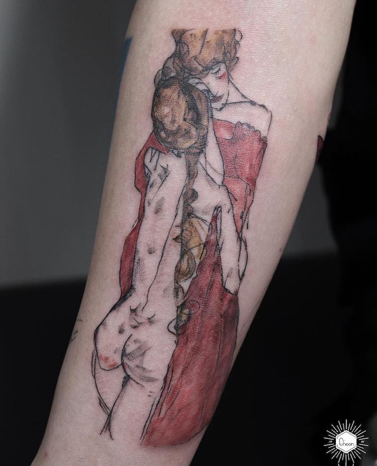 29 Tattoos Inspired by Famous Masterpieces