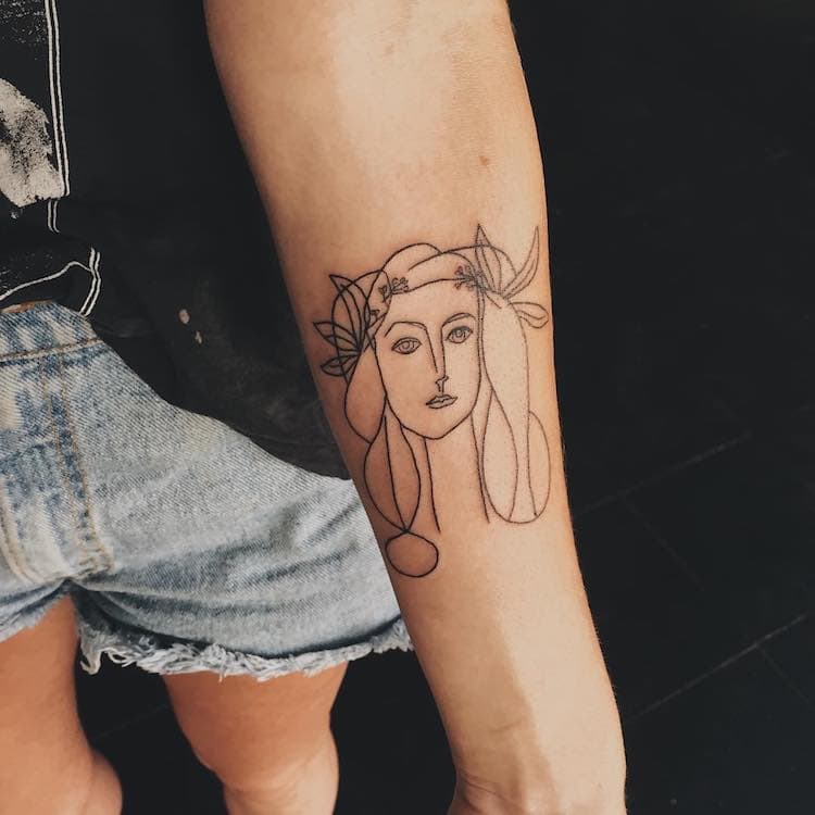 29 Tattoos Inspired by Famous Masterpieces