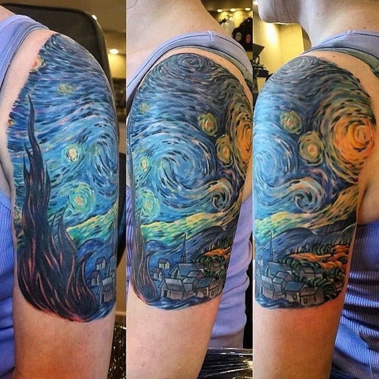29 Tattoos Inspired by Famous Masterpieces