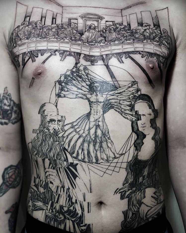 29 Tattoos Inspired by Famous Masterpieces