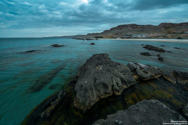 Caspian Sea beach golubaya bay caspian sea kazakhstan 2
