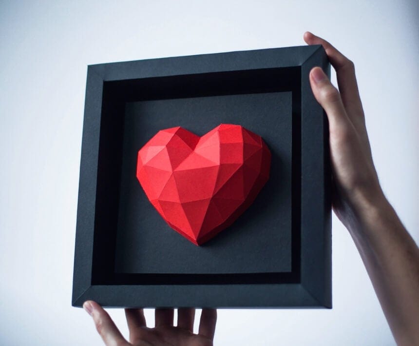 The Paper Heart Frame Is The Best Gift For Valentine's Day