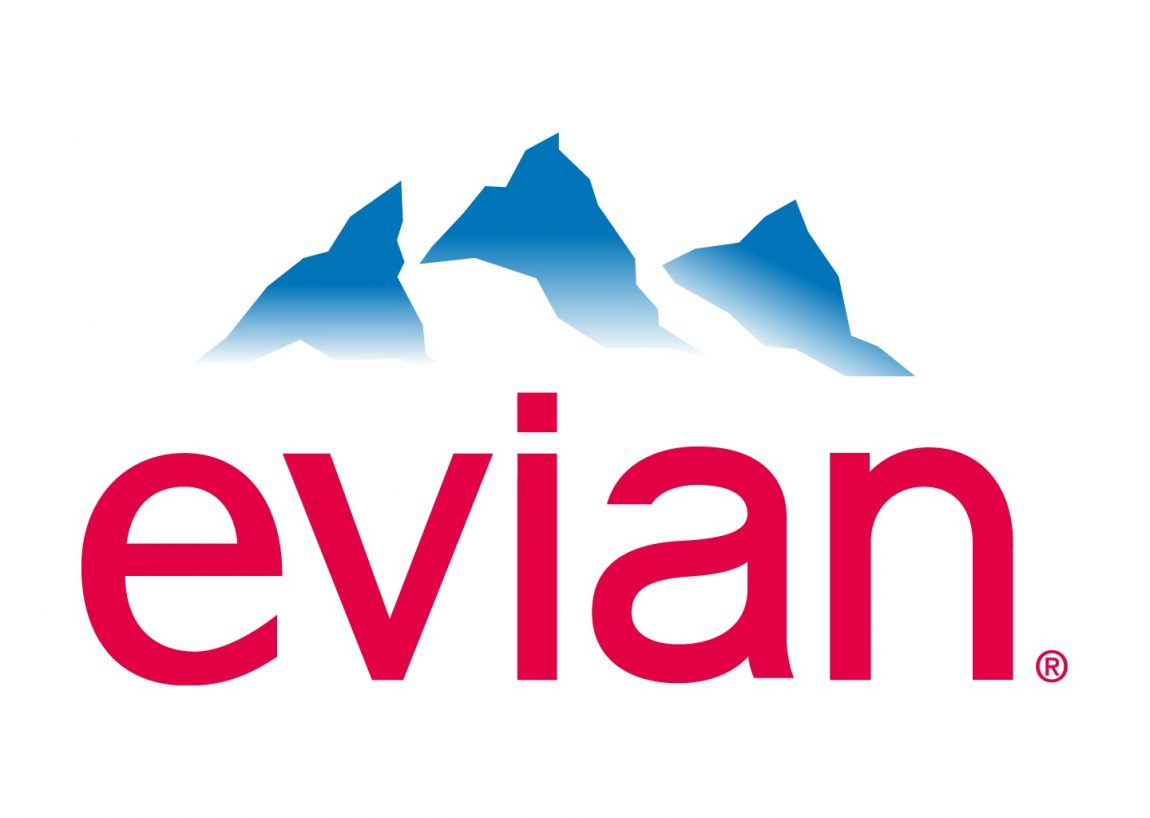 Evian logo blue cloud