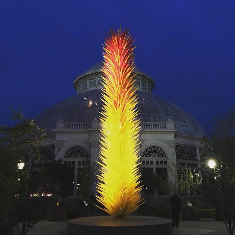 chihuly glass sculptures botanical garden 8
