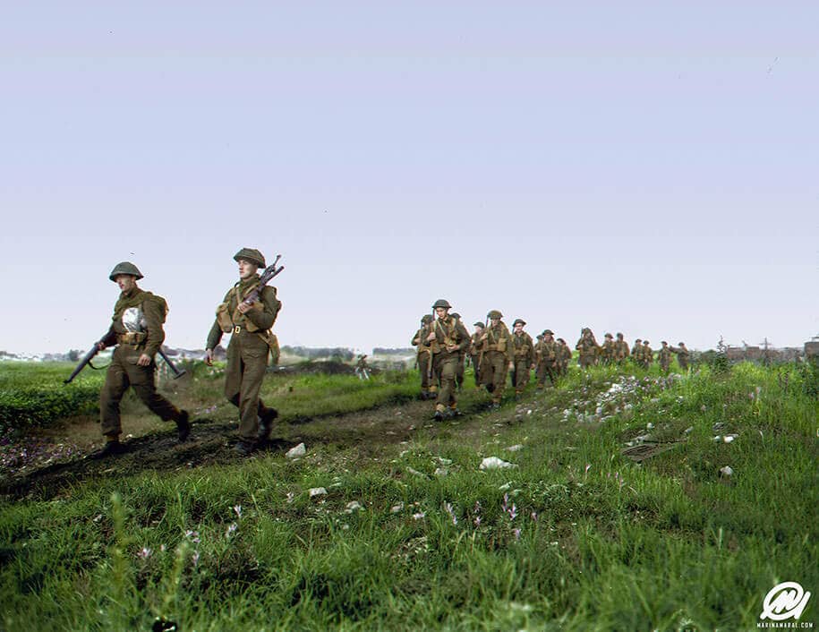 Artist Colorizes Rare Photos Of The Brutal D-Day Battle On Its 73rd  Anniversary