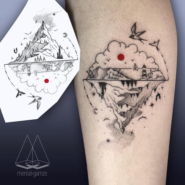 The Red Dot Before And After  Elegant tattoos Minimalist tattoo Teacup  tattoo