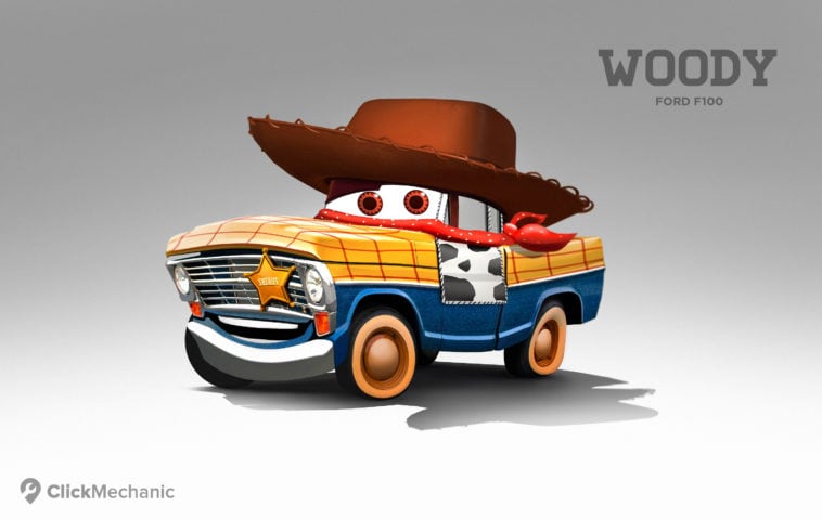 cars movie woody car