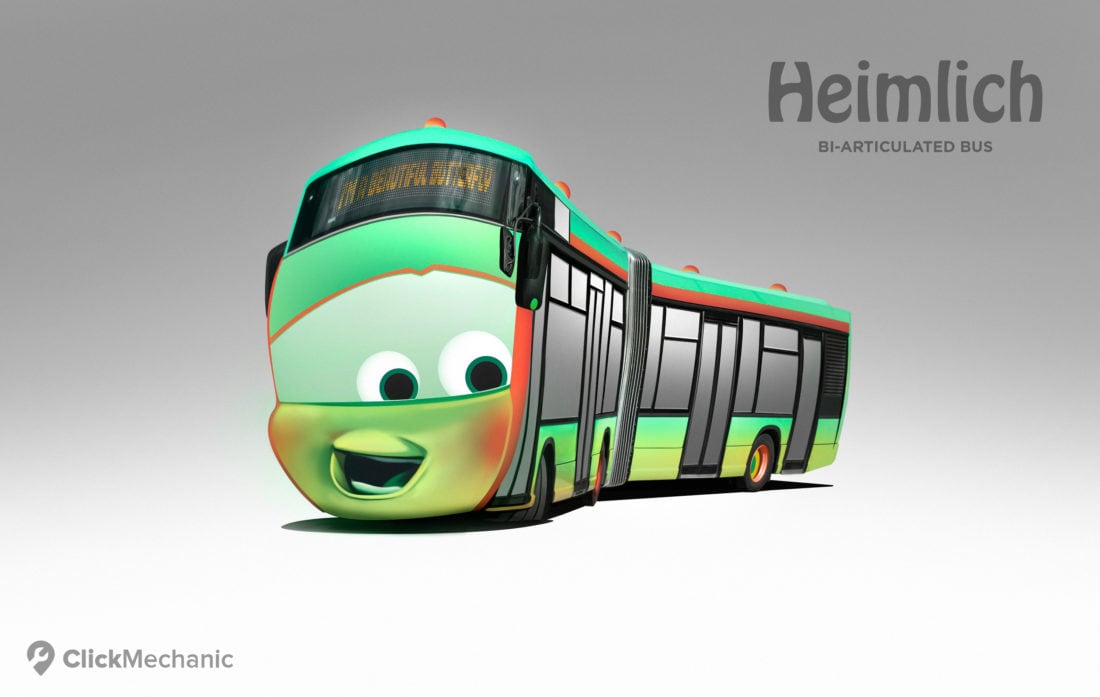 4 Heimlich Bi Articulated Bus