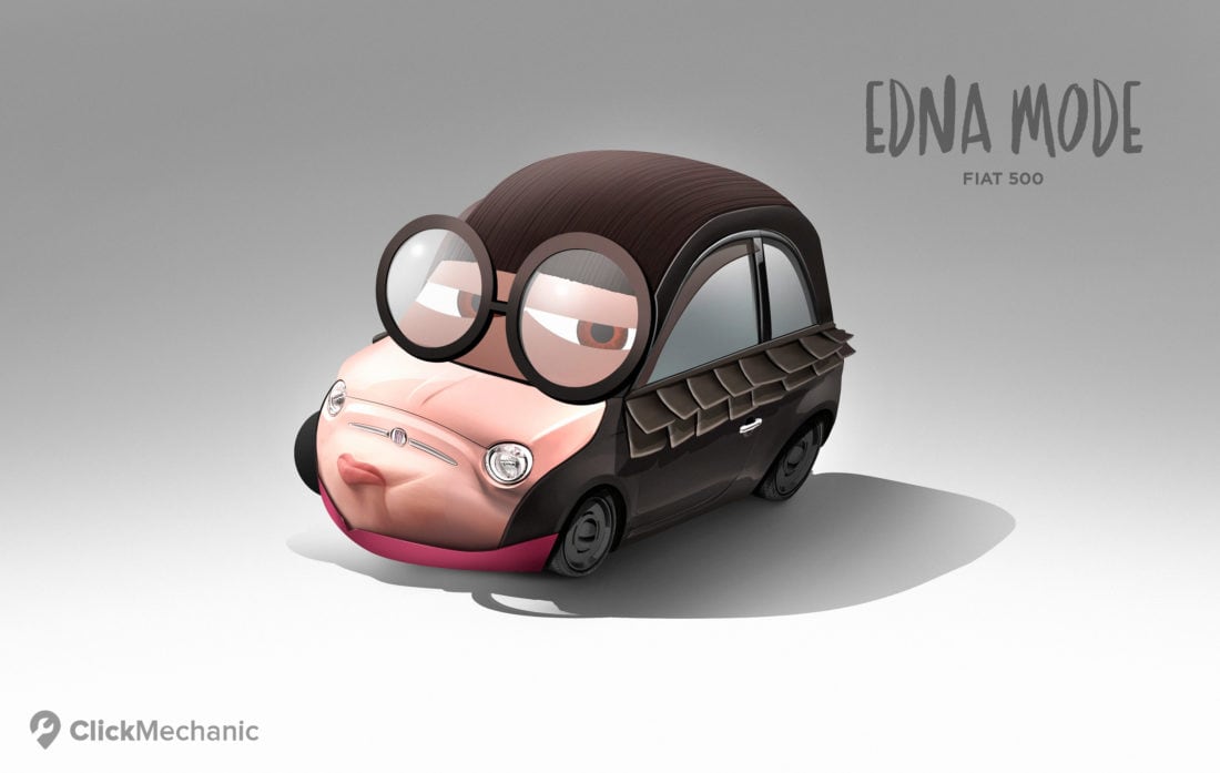 7 Edna Mode Fiat 500