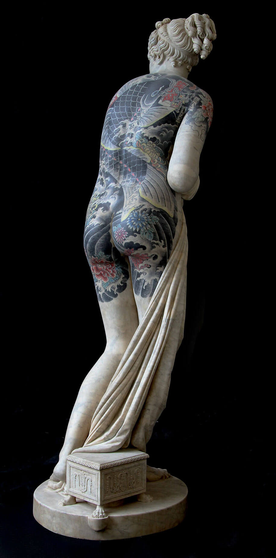 italian artist gives classical sculptures criminal tattoos fy 9