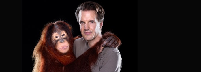 Brad Wilson and an Orangutan