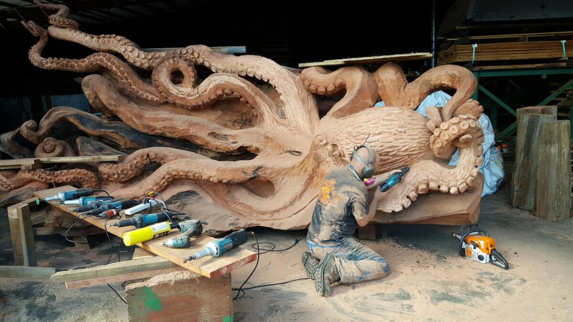 Wood carving