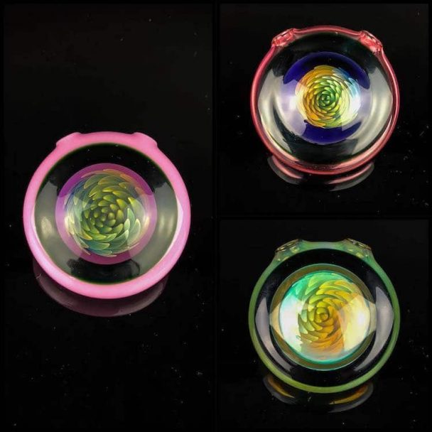 Artist Plants Sparkling Spiral Vortexes Into Miniature Glass Marbles ...