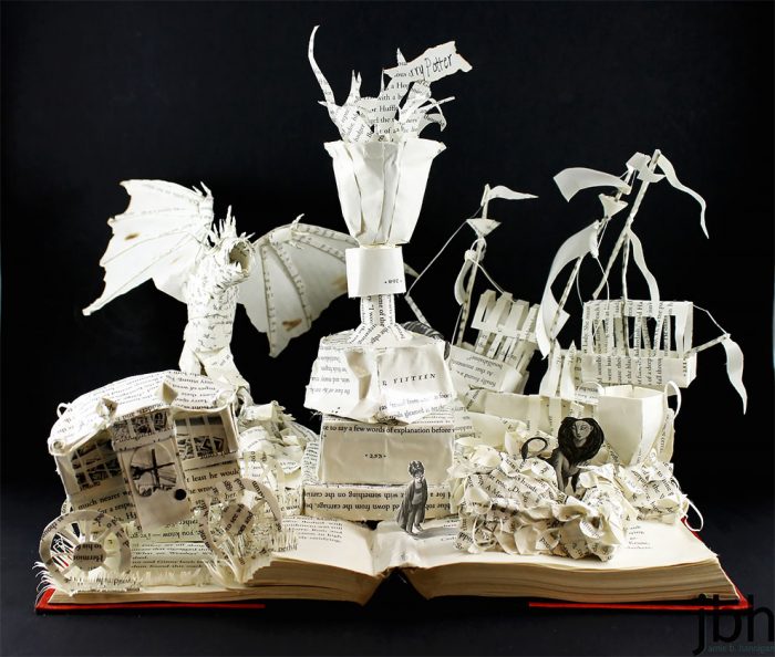 Jamie Hannigan Creates Intricate Paper Sculptures Only Using The Pages ...