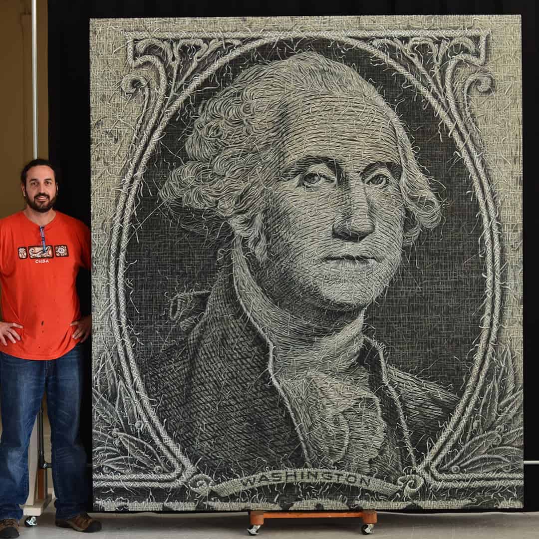 An Artist Shows The Connection Between Man And Nature Using His Weaving Style