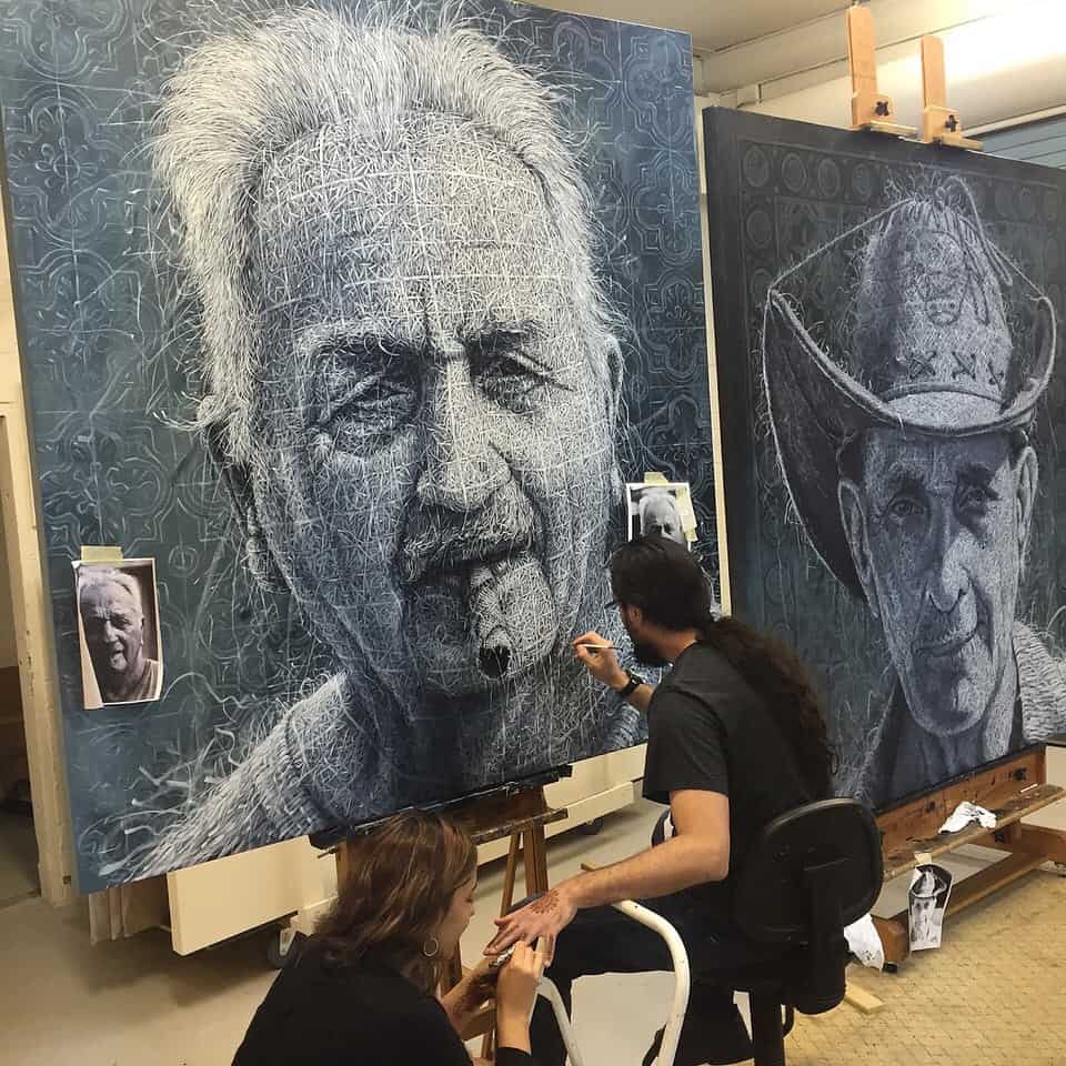 An Artist Shows The Connection Between Man And Nature Using His Weaving Style