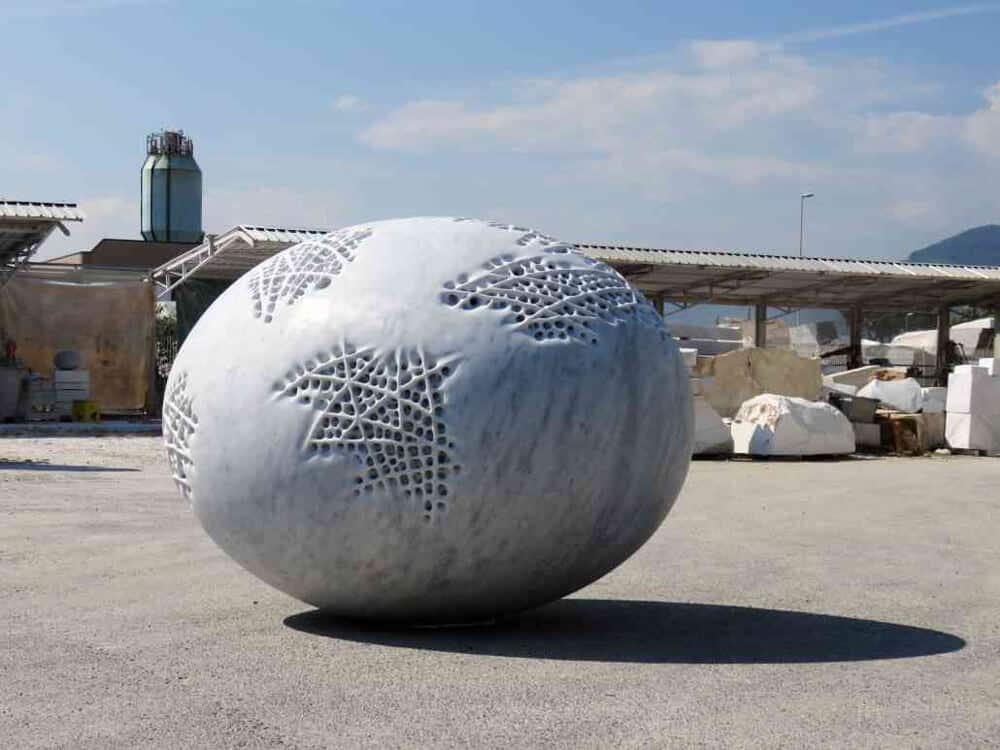 Swiss Artist Sibylle Pasche Creates Porous Sculptures Carved from Italian Marble