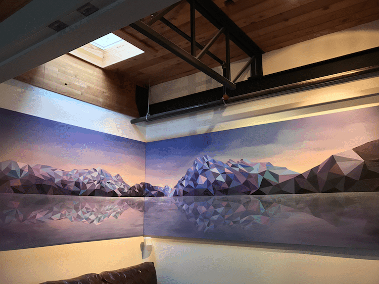 An Artist Reimagines the Vibrant Beauty of Canadian Mountains as Low-Poly Art
