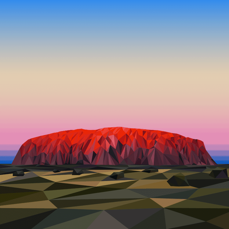An Artist Reimagines the Vibrant Beauty of Canadian Mountains as Low-Poly Art