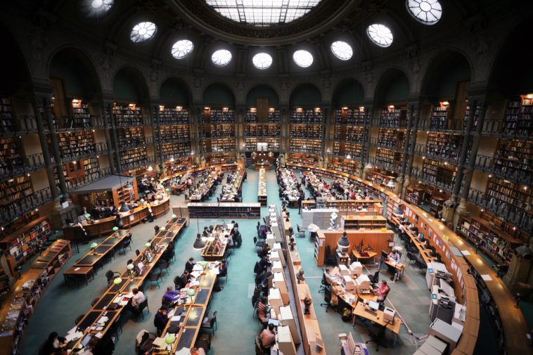 France Paris Bibliothèque nationale de France site Richelieu salle ovale