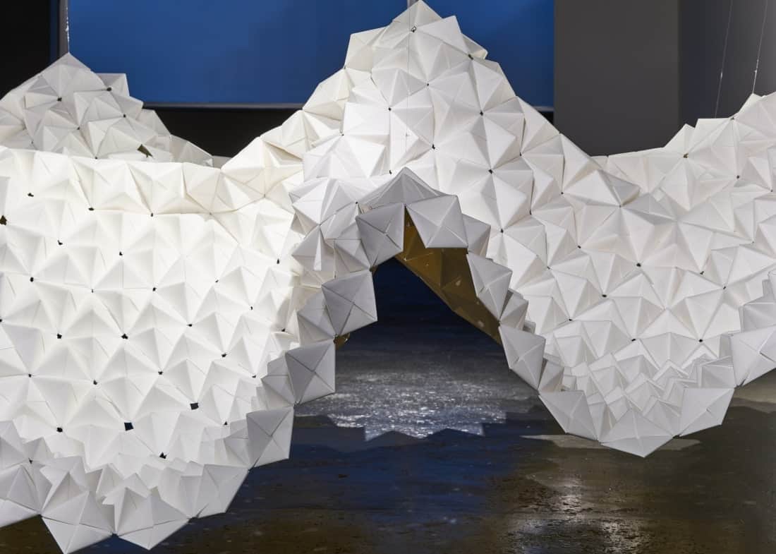 An Artist Creates Giant Suspended Sculpture from Thousands of Pieces of Origami