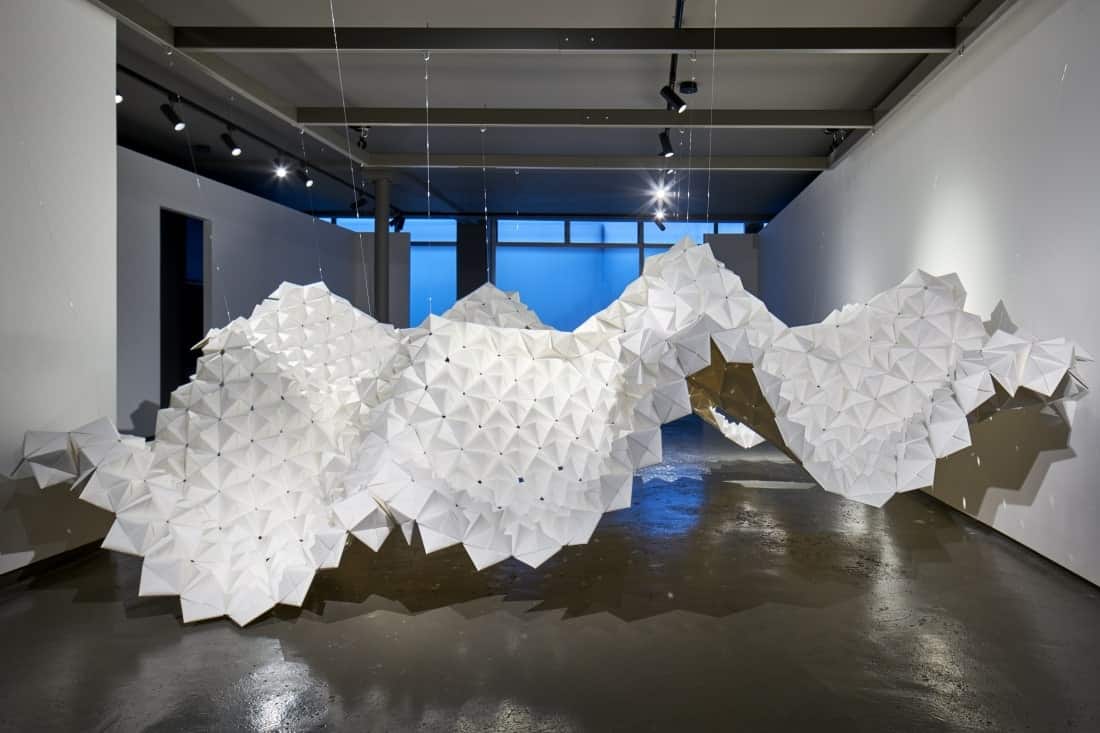 An Artist Creates Giant Suspended Sculpture from Thousands of Pieces of Origami