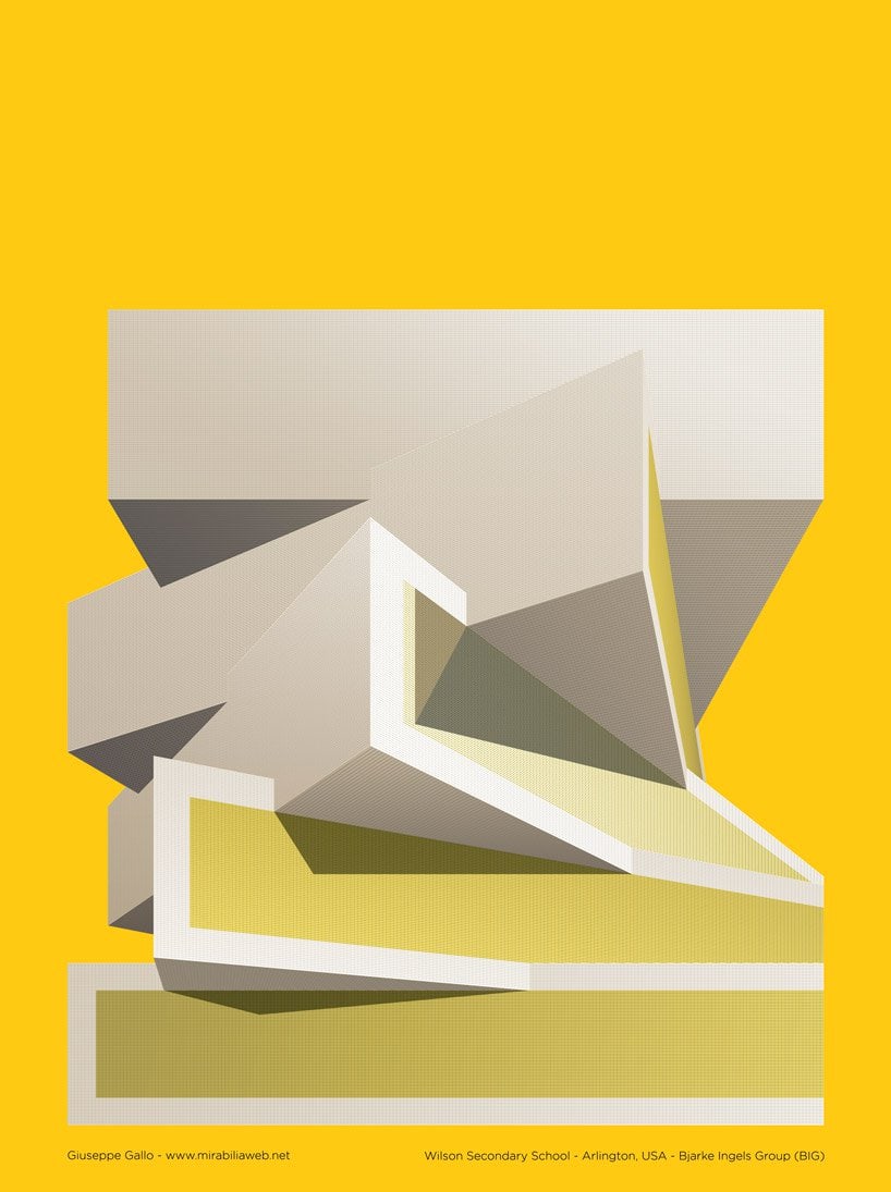 These Nine Posters Illustrate the Language of Bjarke Ingels' Projects