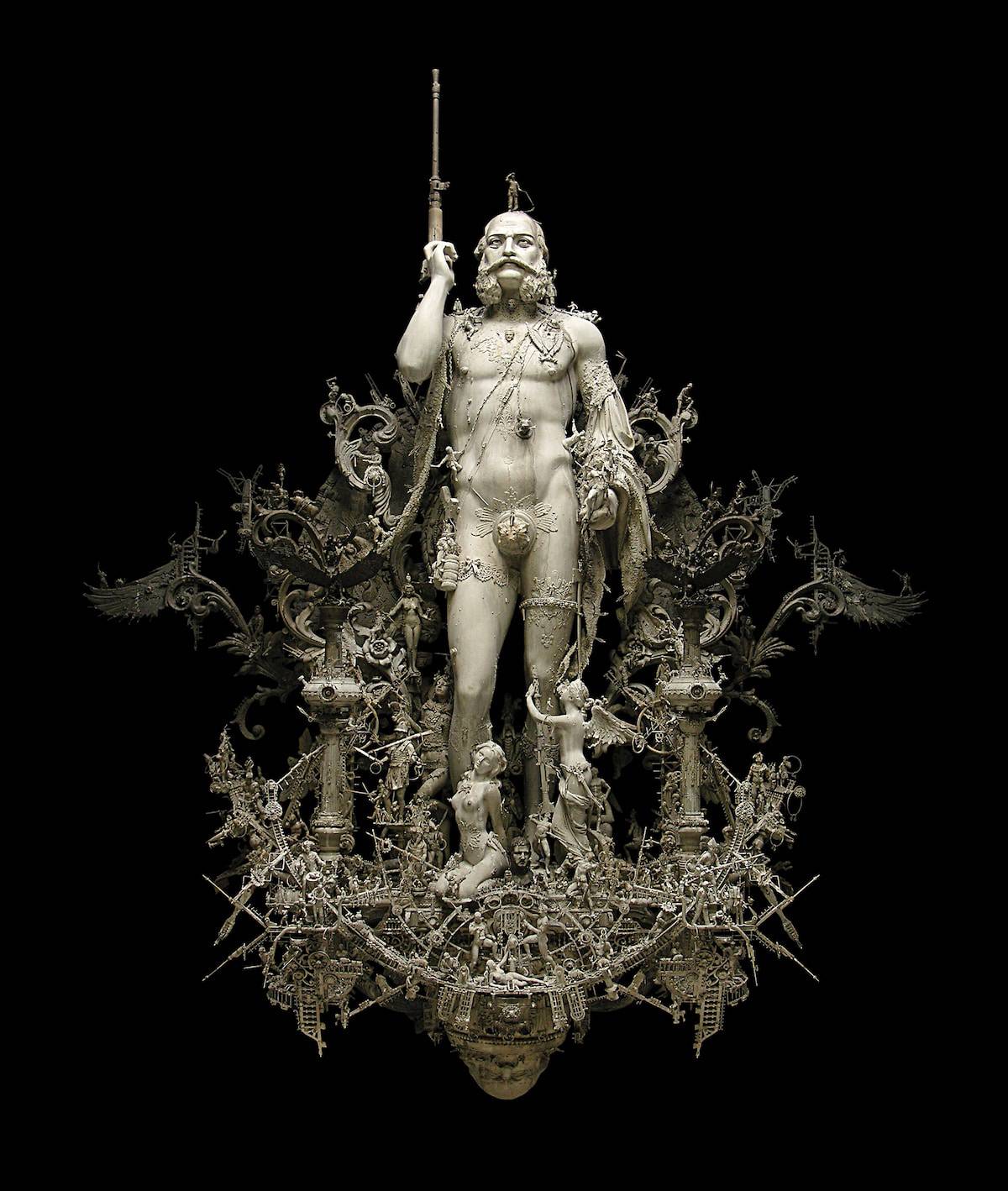An Artist Assembles Gothic Sculptures From Found Materials