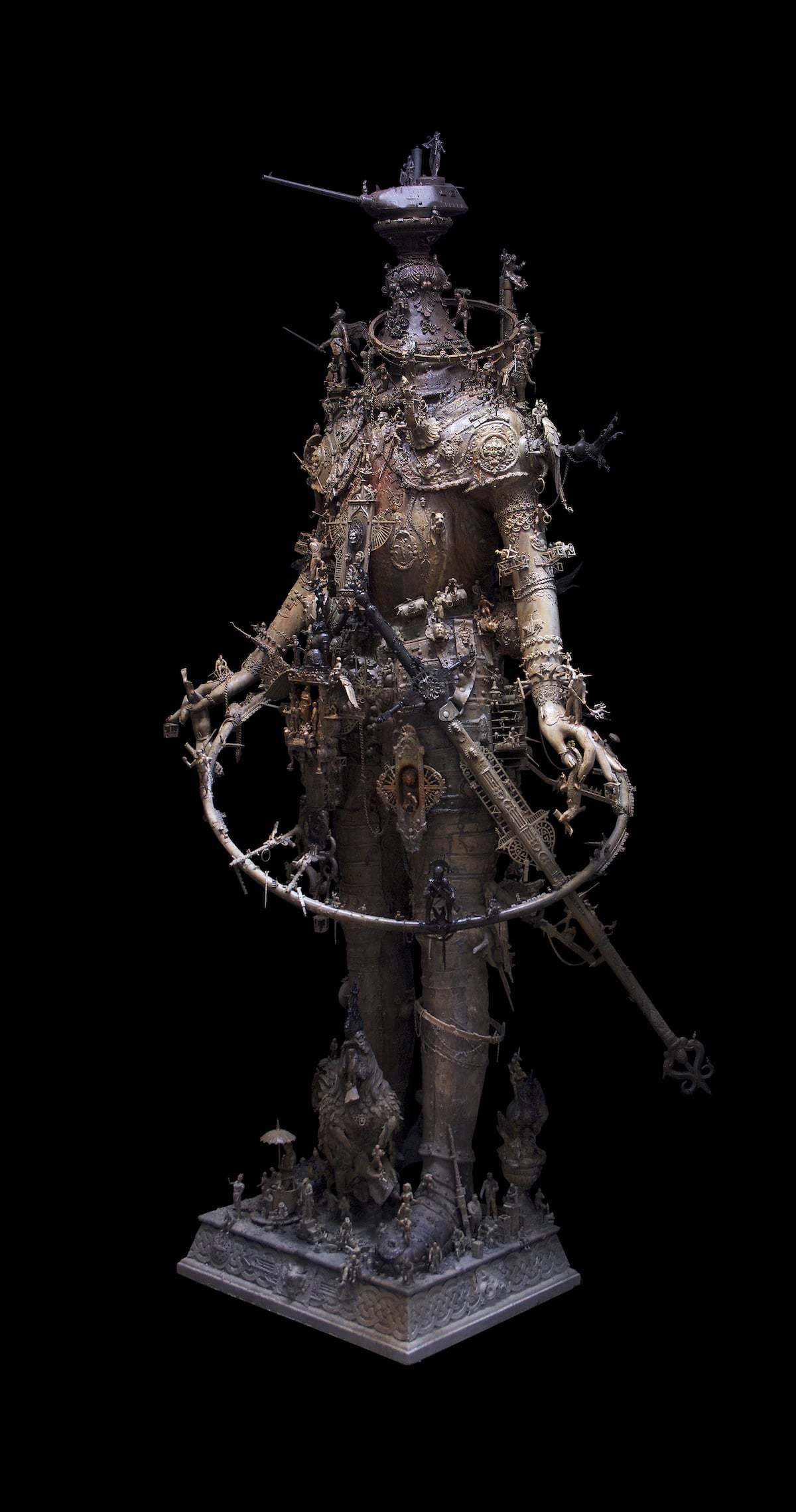 An Artist Assembles Gothic Sculptures From Found Materials