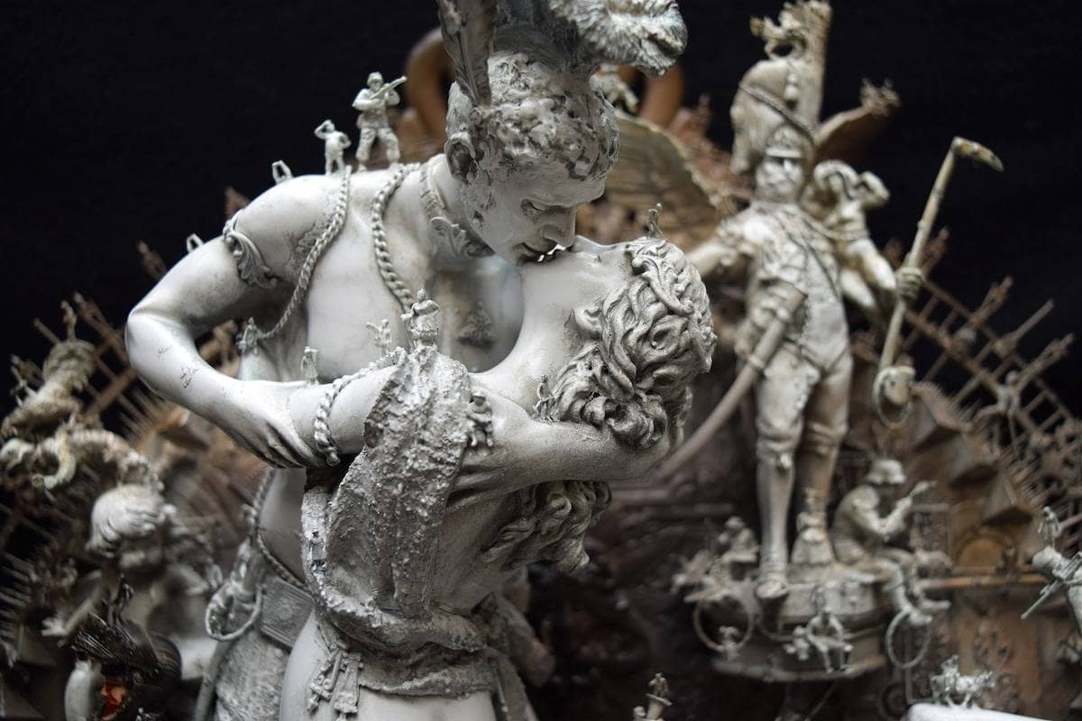 An Artist Assembles Gothic Sculptures From Found Materials