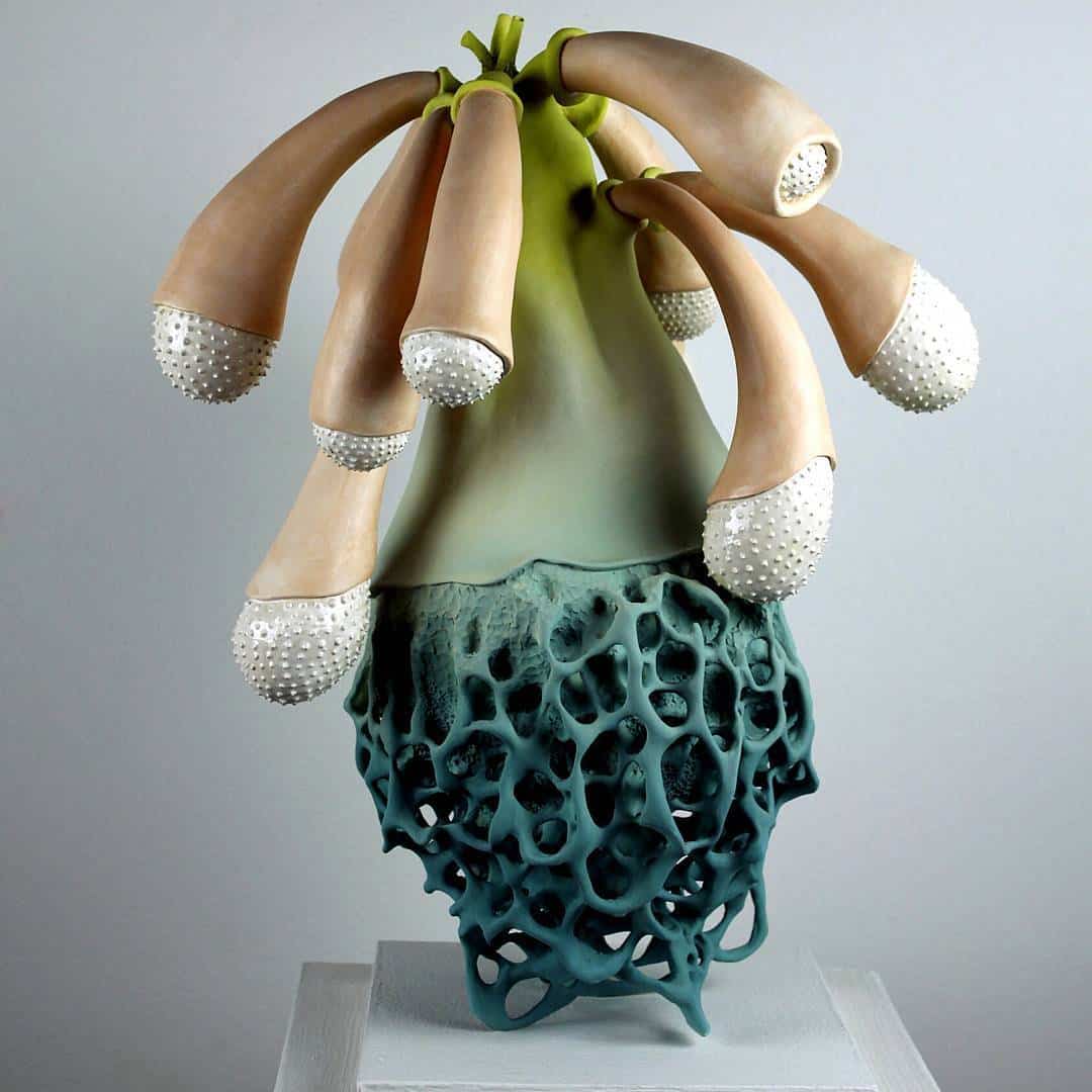 Otherworldly Biomorphic Ceramic Sculptures by Sara Catapano