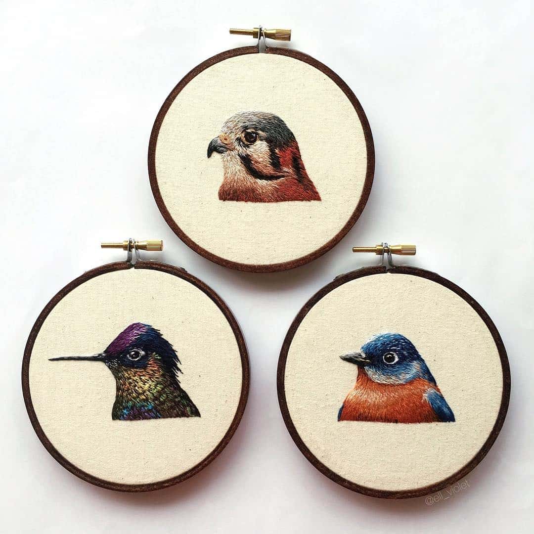 bird embroidery ell violet 1