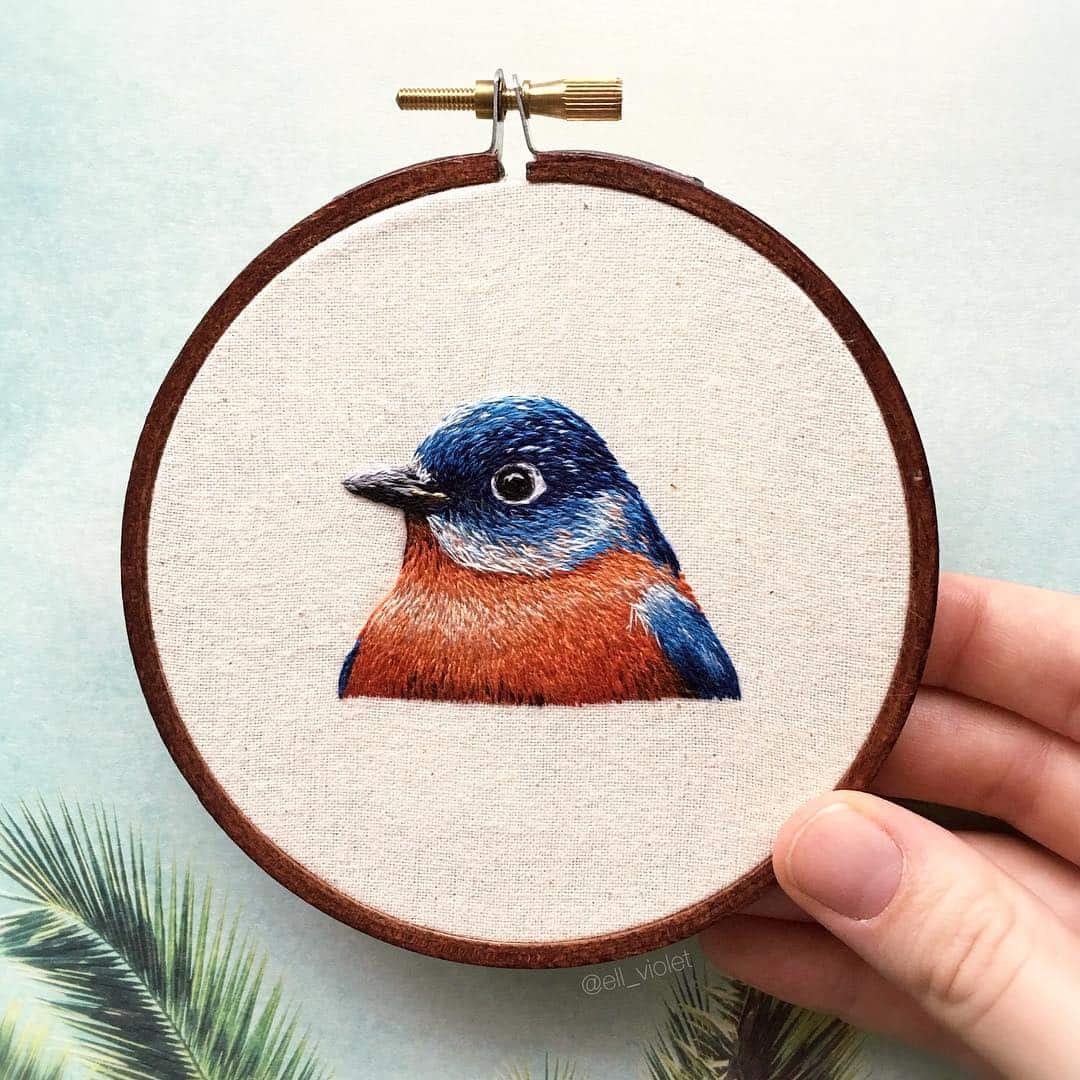 bird embroidery ell violet 2